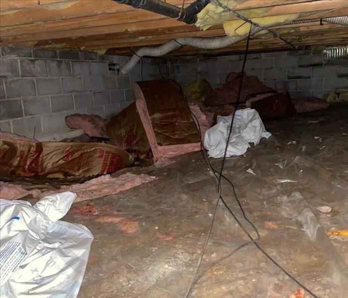 Insulation  on the ground and in crawl space 